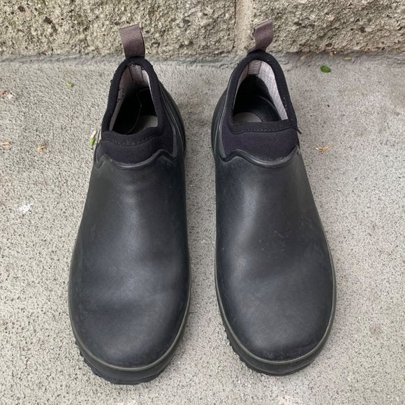 BOGS Mens Urban Farmer Boots 9 Euro 42 Black Slip On Waterproof Shoes Boot Shoe - Picture 11 of 12